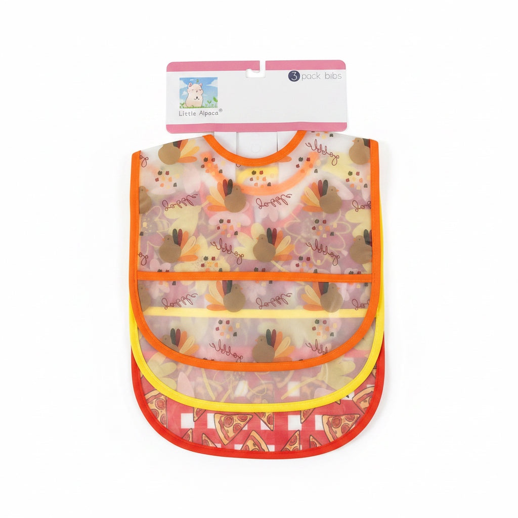 Little Alpaca 3 Pack Peva Bibs