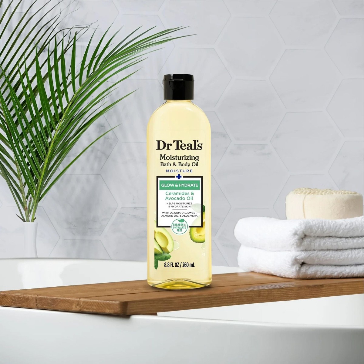 Dr Teal's Ceramide & Avocado Oil Moisturizing Bath & Body Oil 260ml