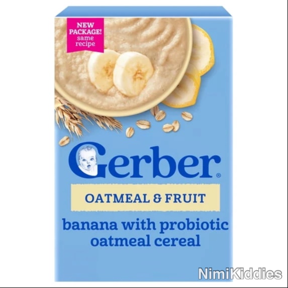 Gerber Oatmeal & Fruit Banana With Probiotic Toddler Cereal 227g.(12months+).