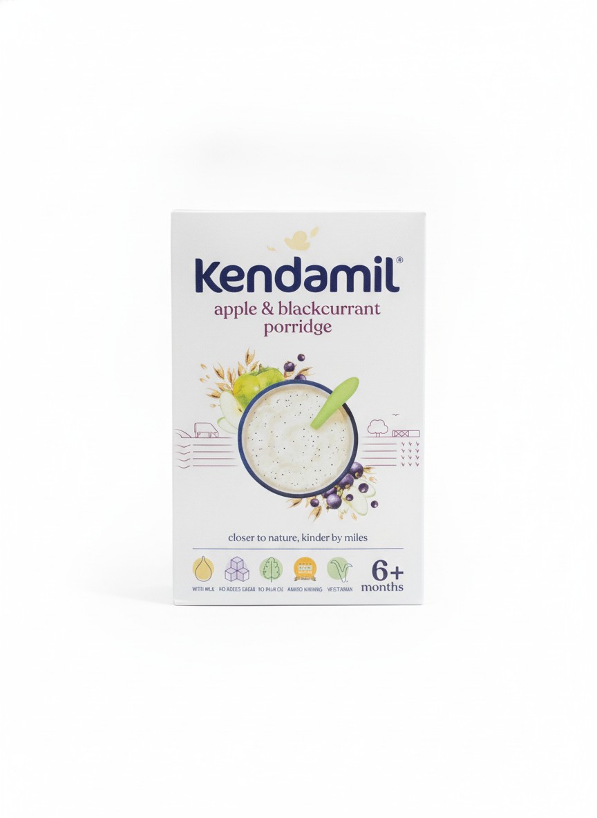 Kendamil Apple & Blackcurrant Porridge