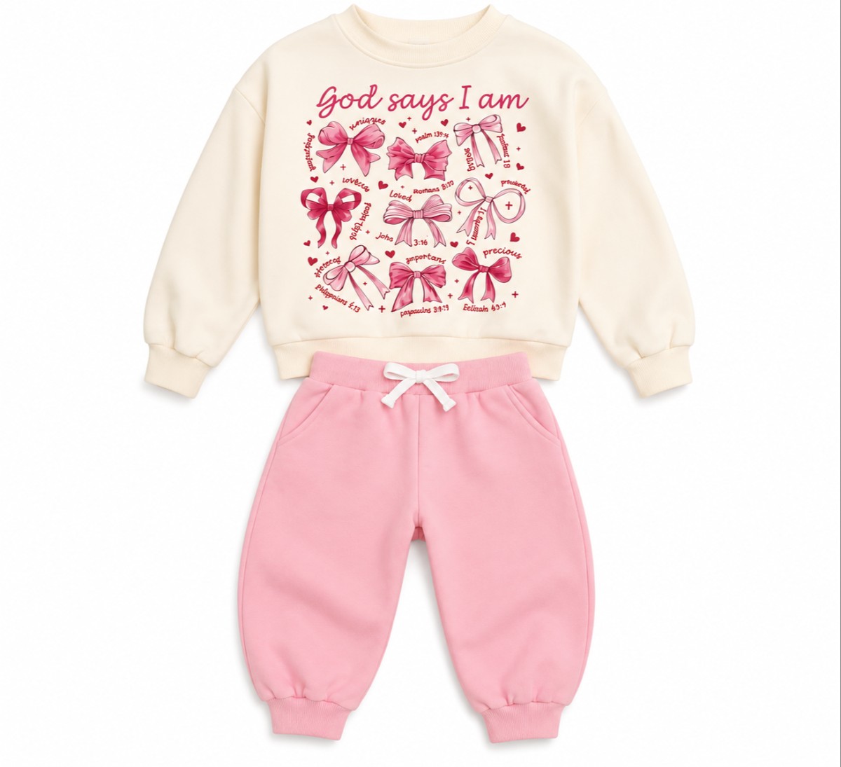 God says I am Baby 2piece Cloth