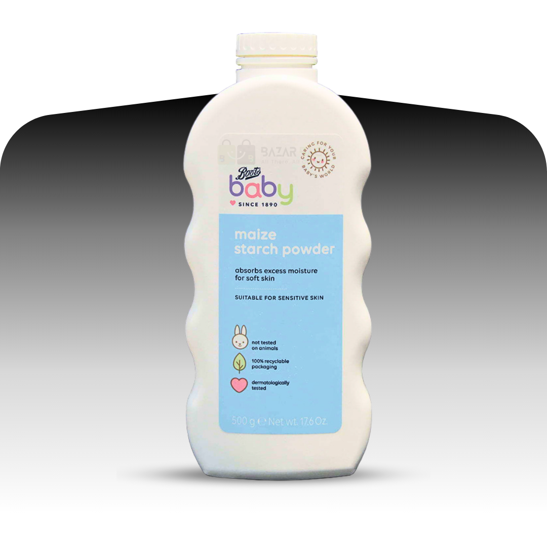 Boots Baby Maize Starch Powder (500g).