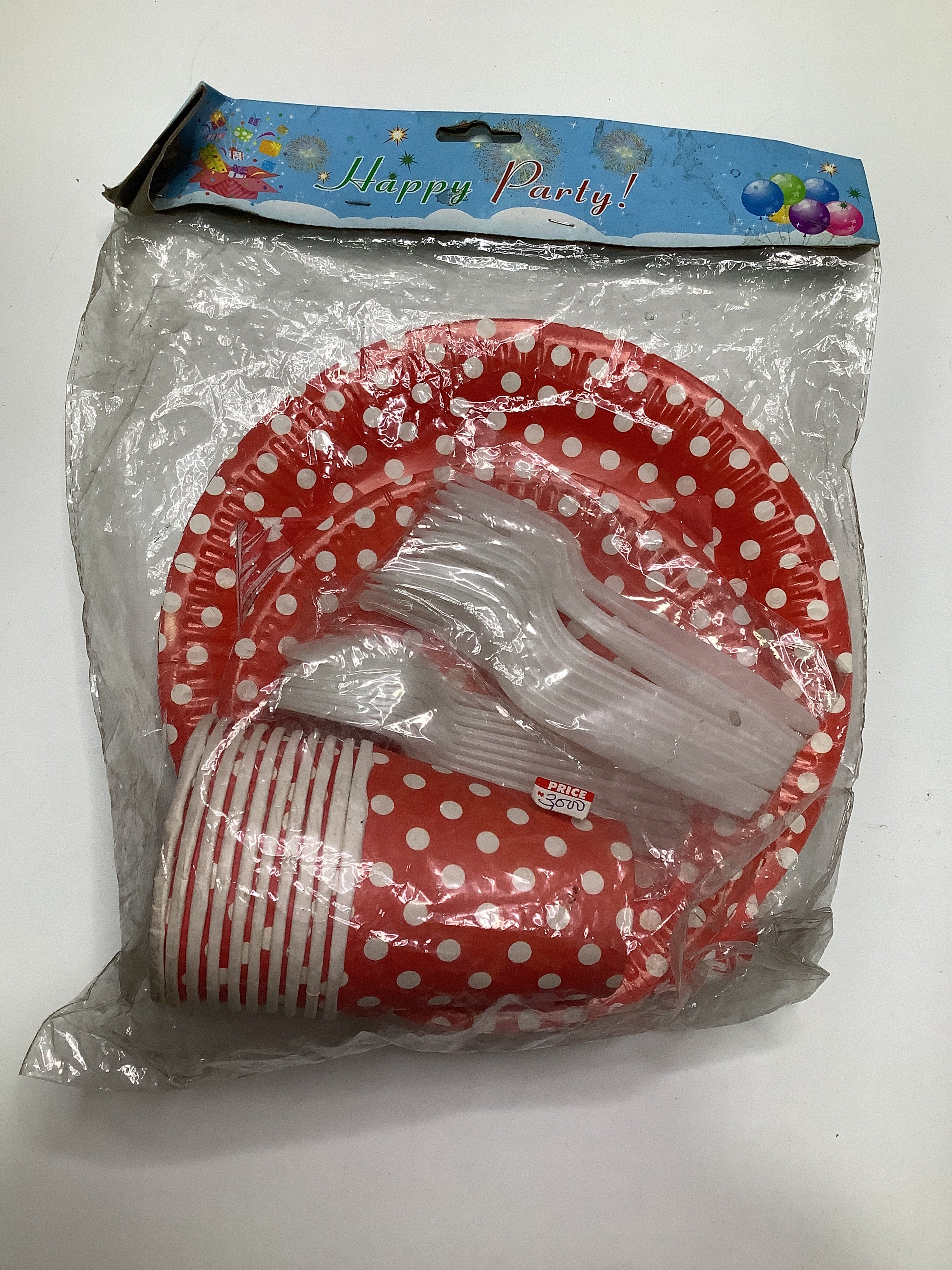 Disposable Feeding Set (Plate, Cup, Spoon And Fork).