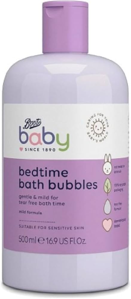 Boots Baby Bedtime Bath Bubbles 500ml.