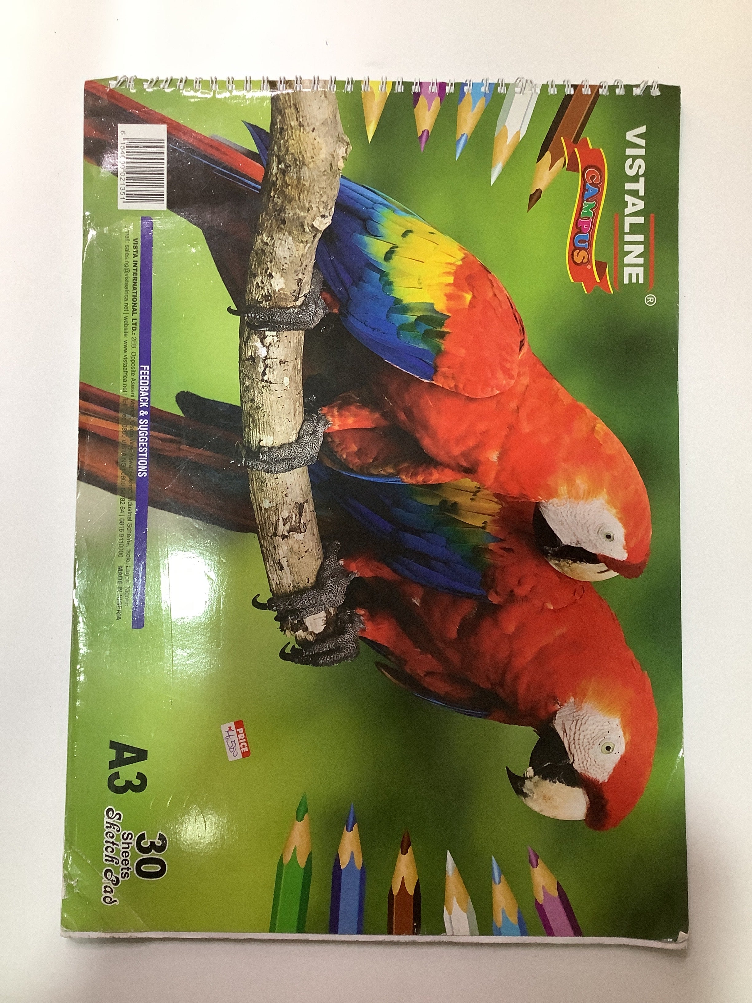 Vista Line Campus Sketch Book
