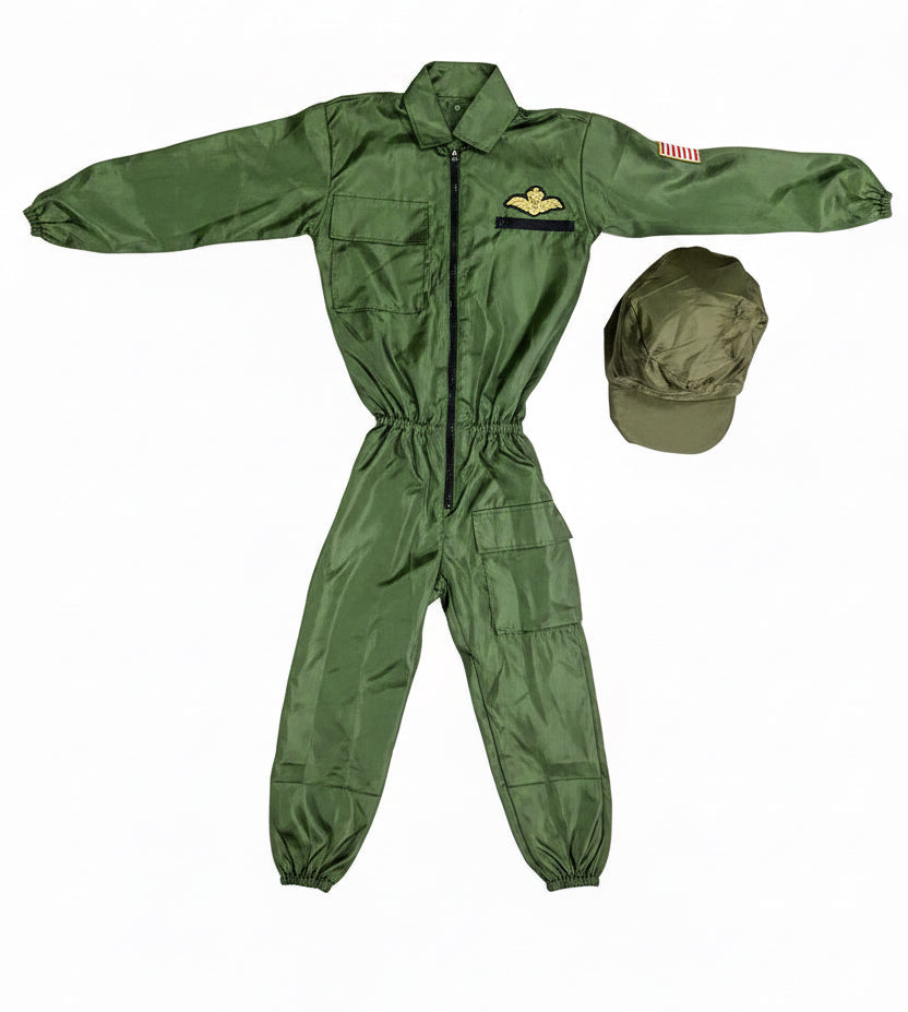 Airforce Officer Kids Costume (Overall)