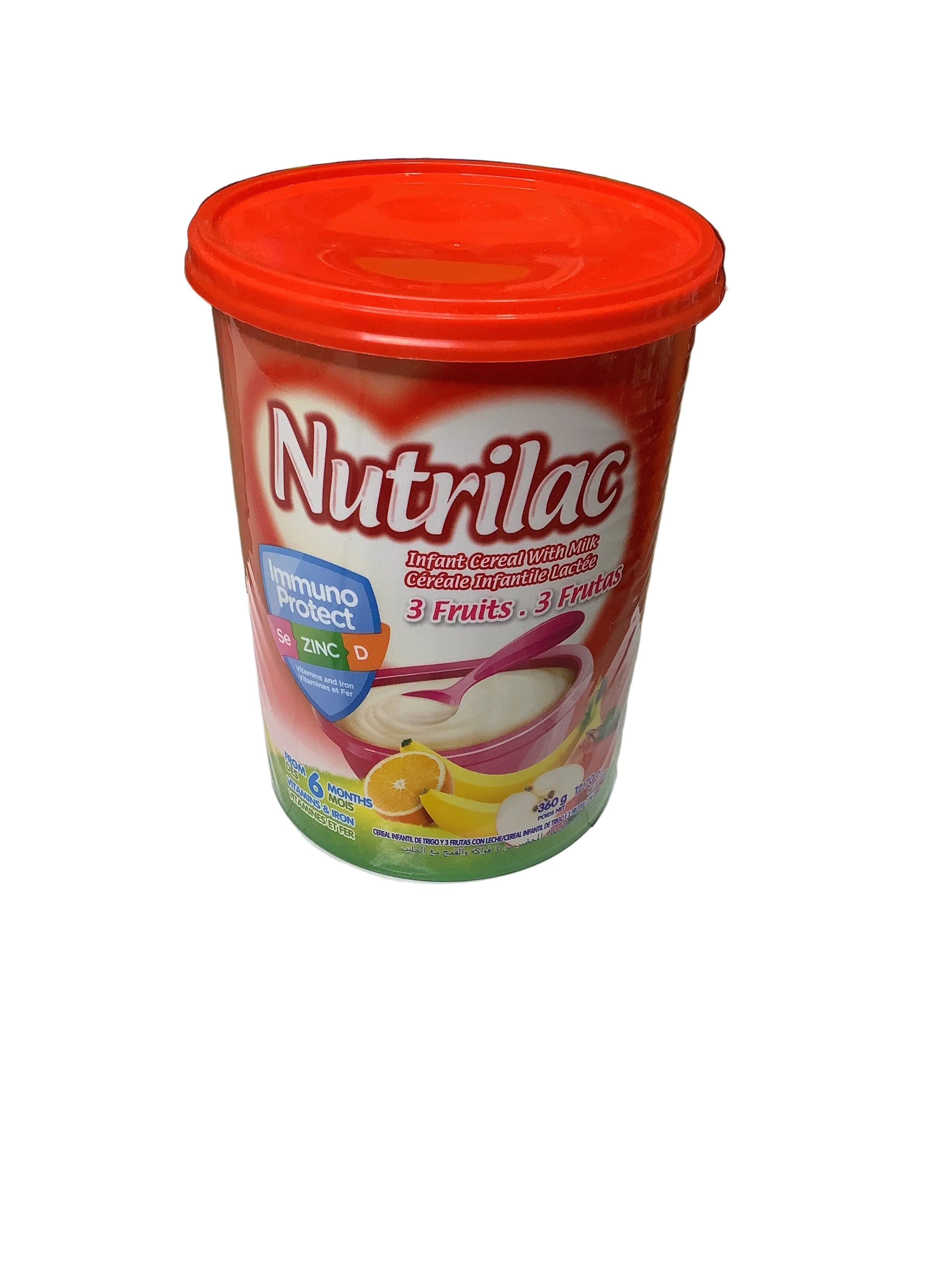 Nutrilac Infant Cereal With Milk 3 Fruits.  360g
