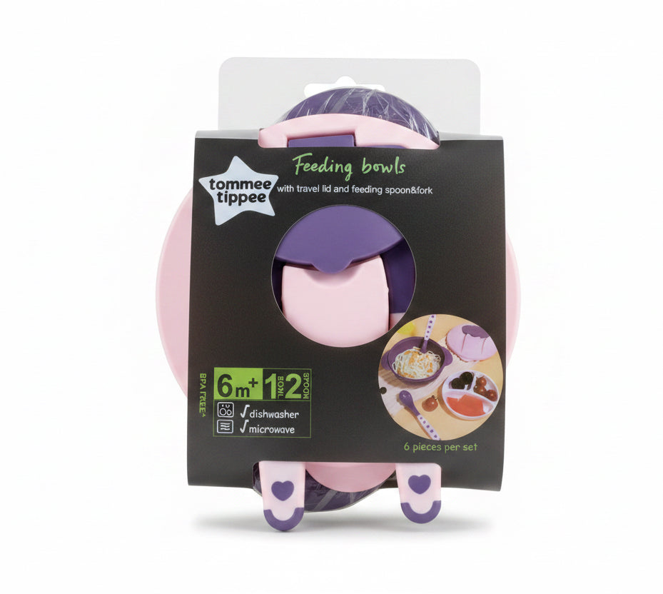 Tommee Tippee Feeding Bowls 6 pieces per set 6m+