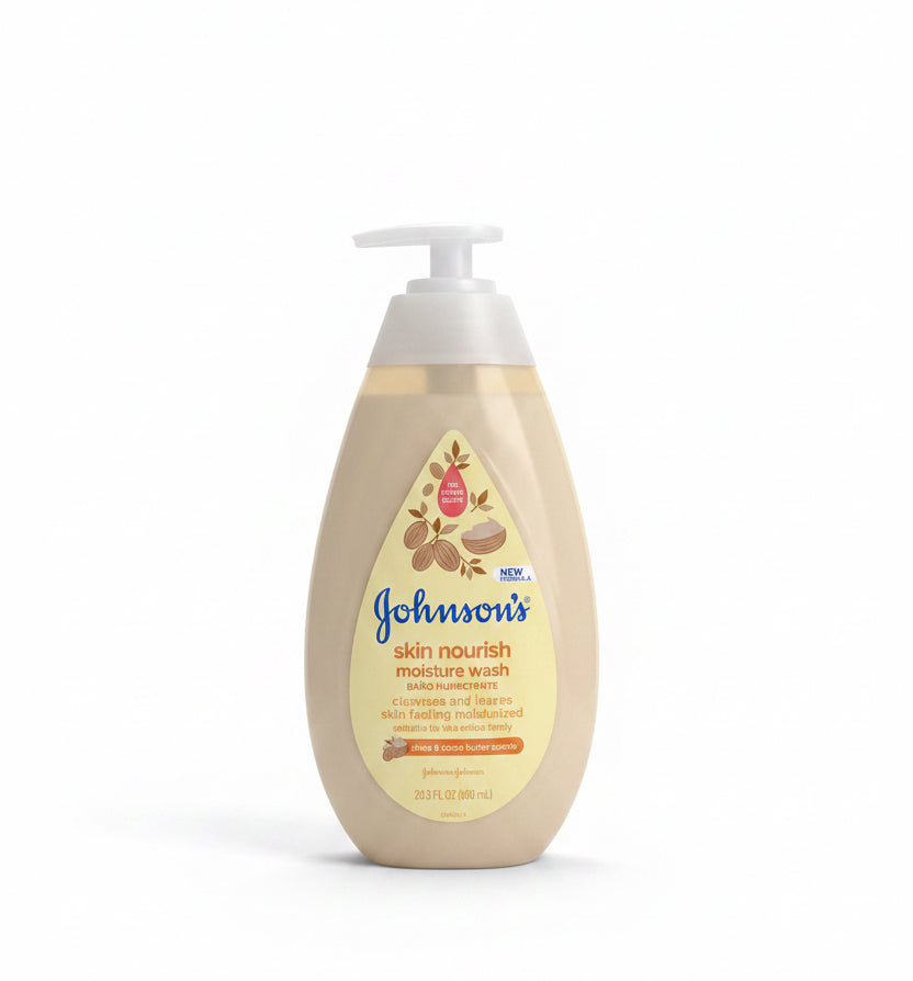 Johnson's Skin Nourish Moisture Wash (Shea & Cocoa Butter Scents) 600ml.
