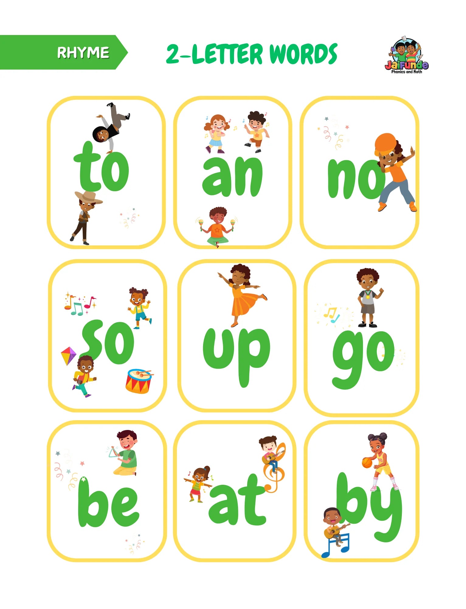Learning Plus (2 Letter Words Charts).