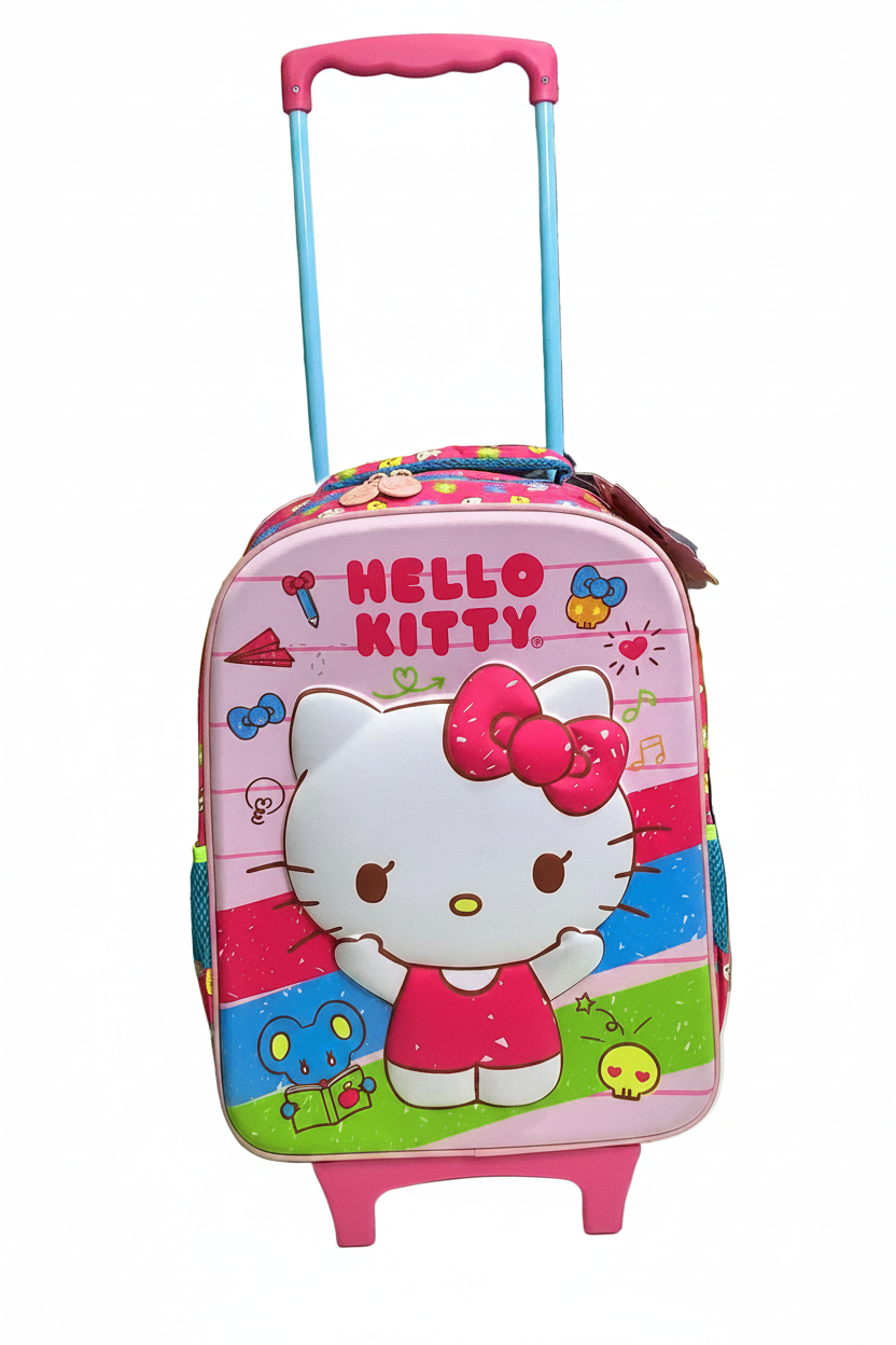 Xeryus Kids Hello Kitty Back To School Trolly Bag