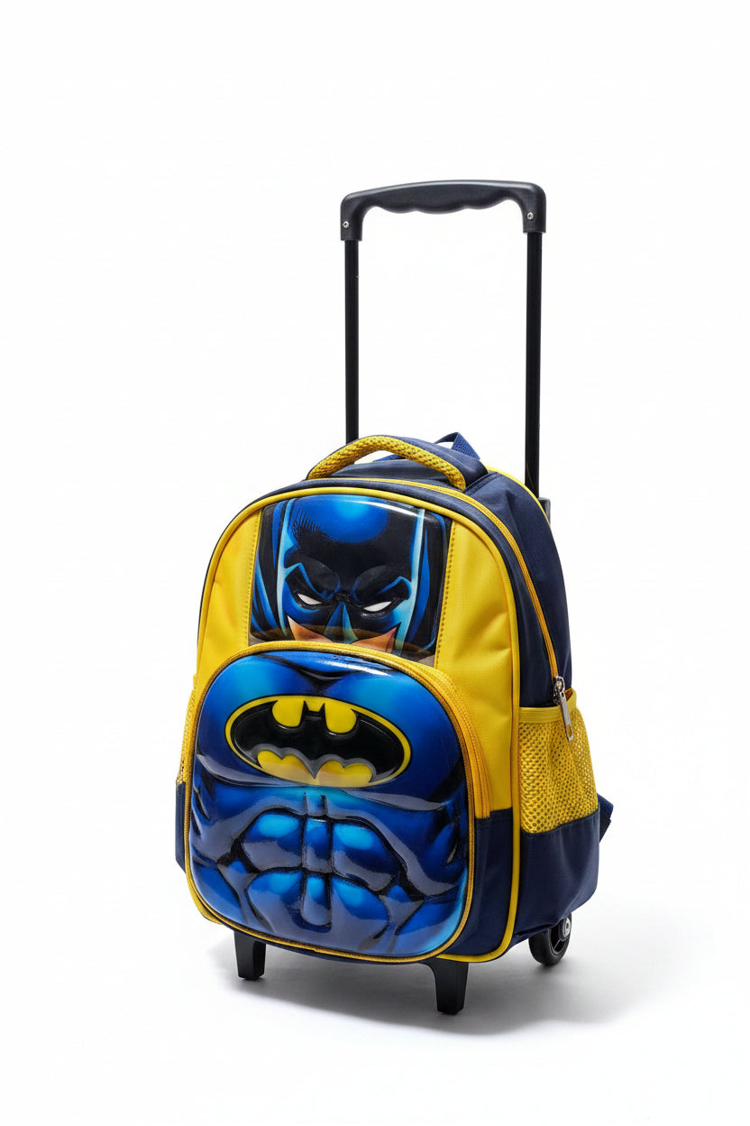 Cute Baby Back To School Batman Trolley Bag.