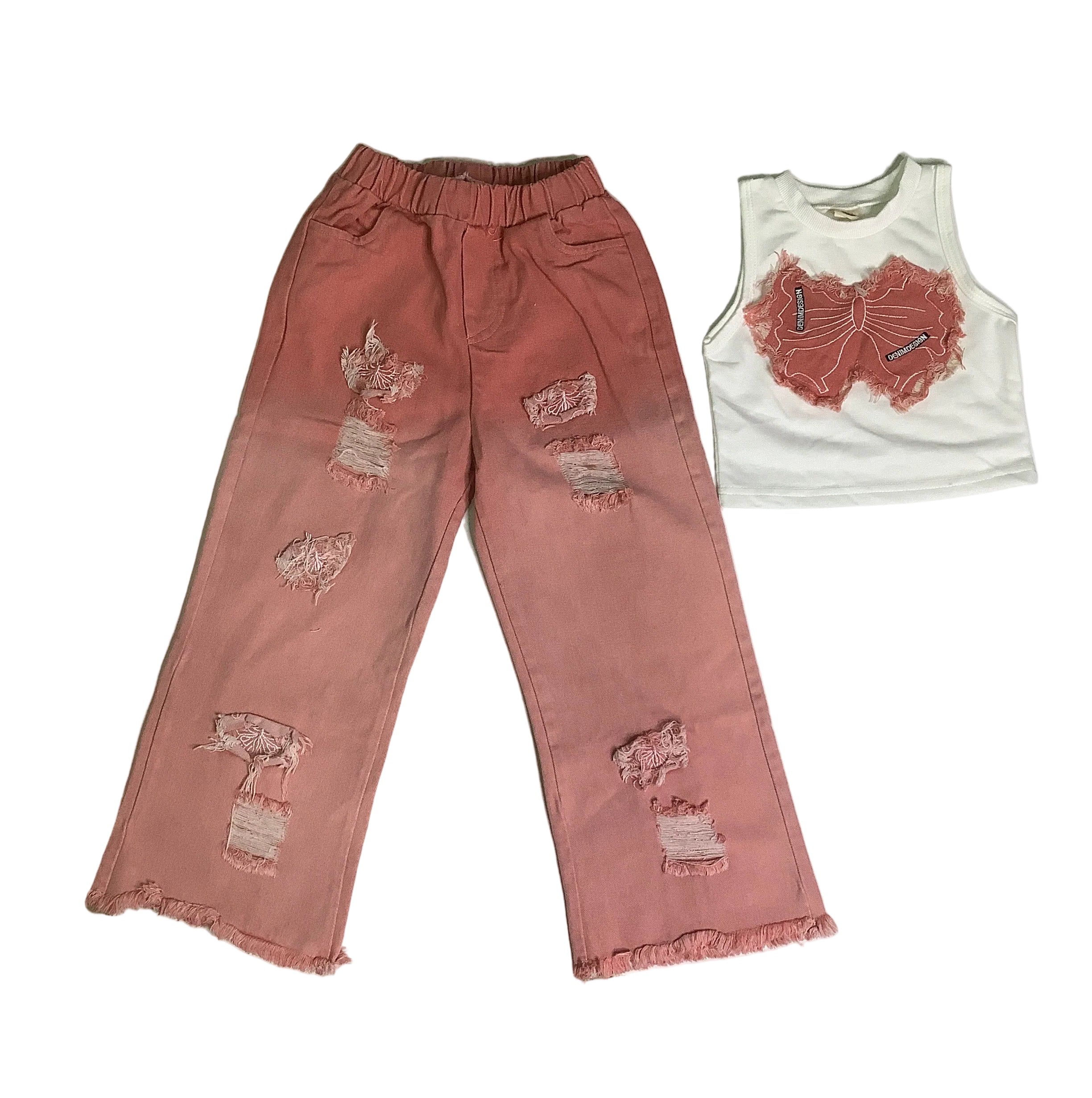 Denim Design Girls2 Piece Set.