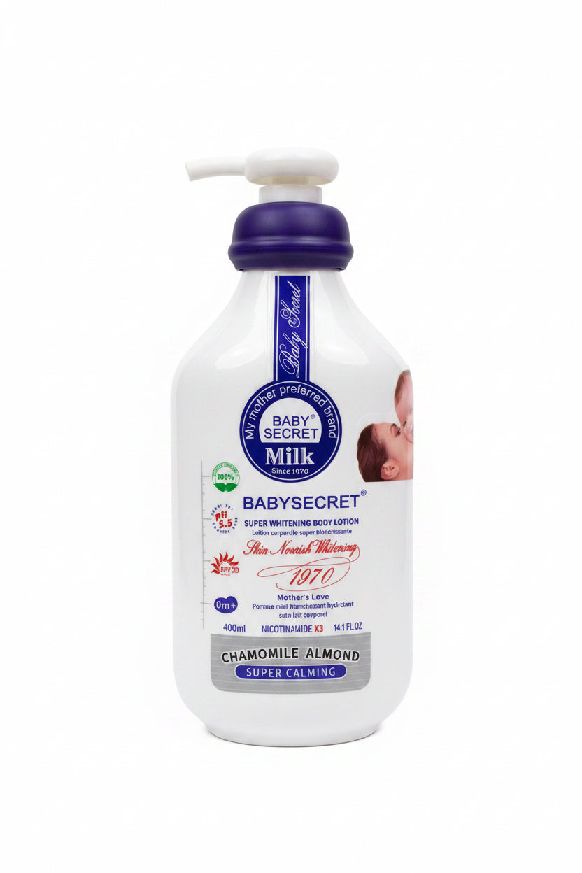 Baby Secret Milk Super Whitening Body Lotion 0m+ (400ml).