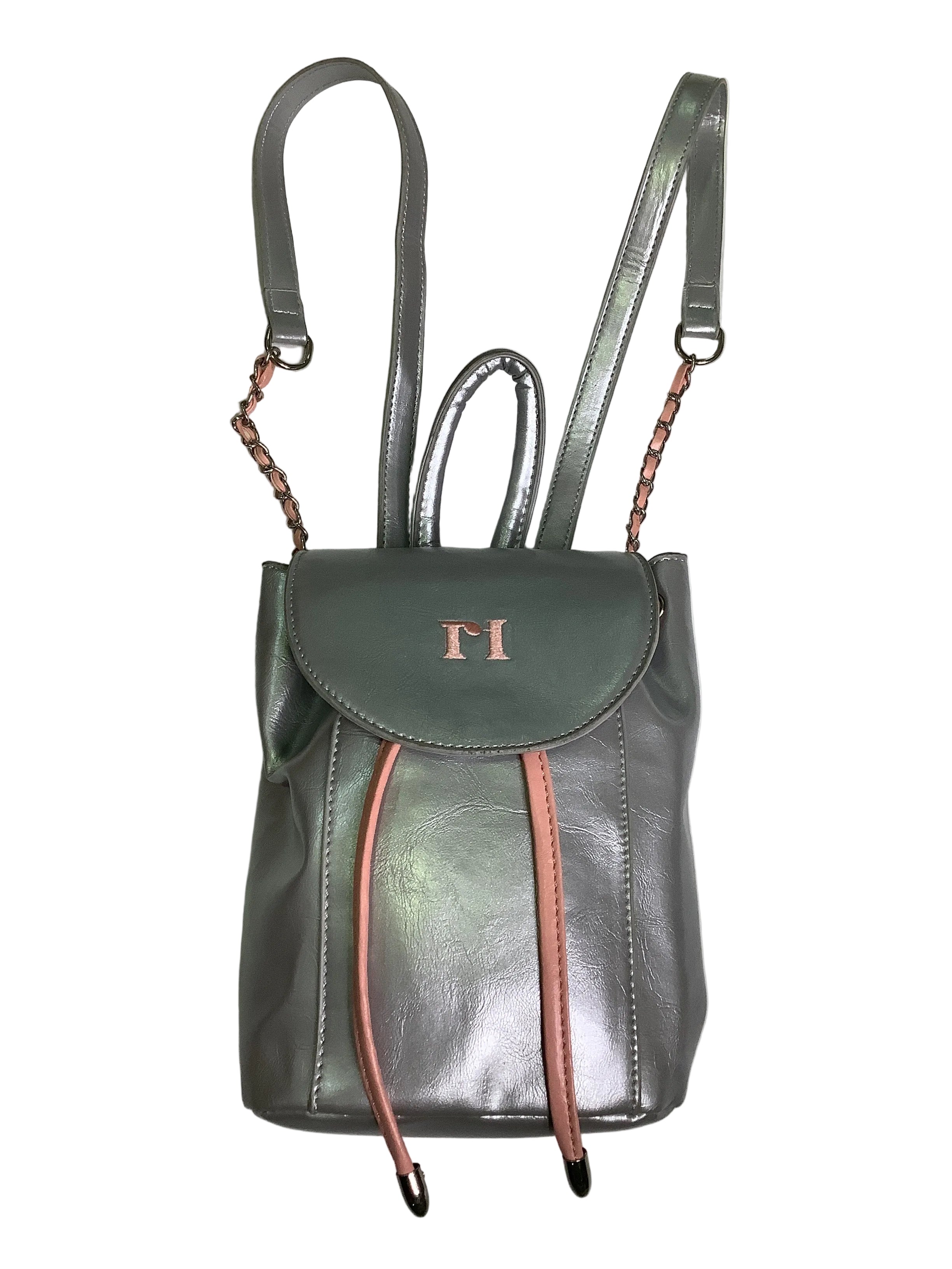 Girl's Silver Backpack.