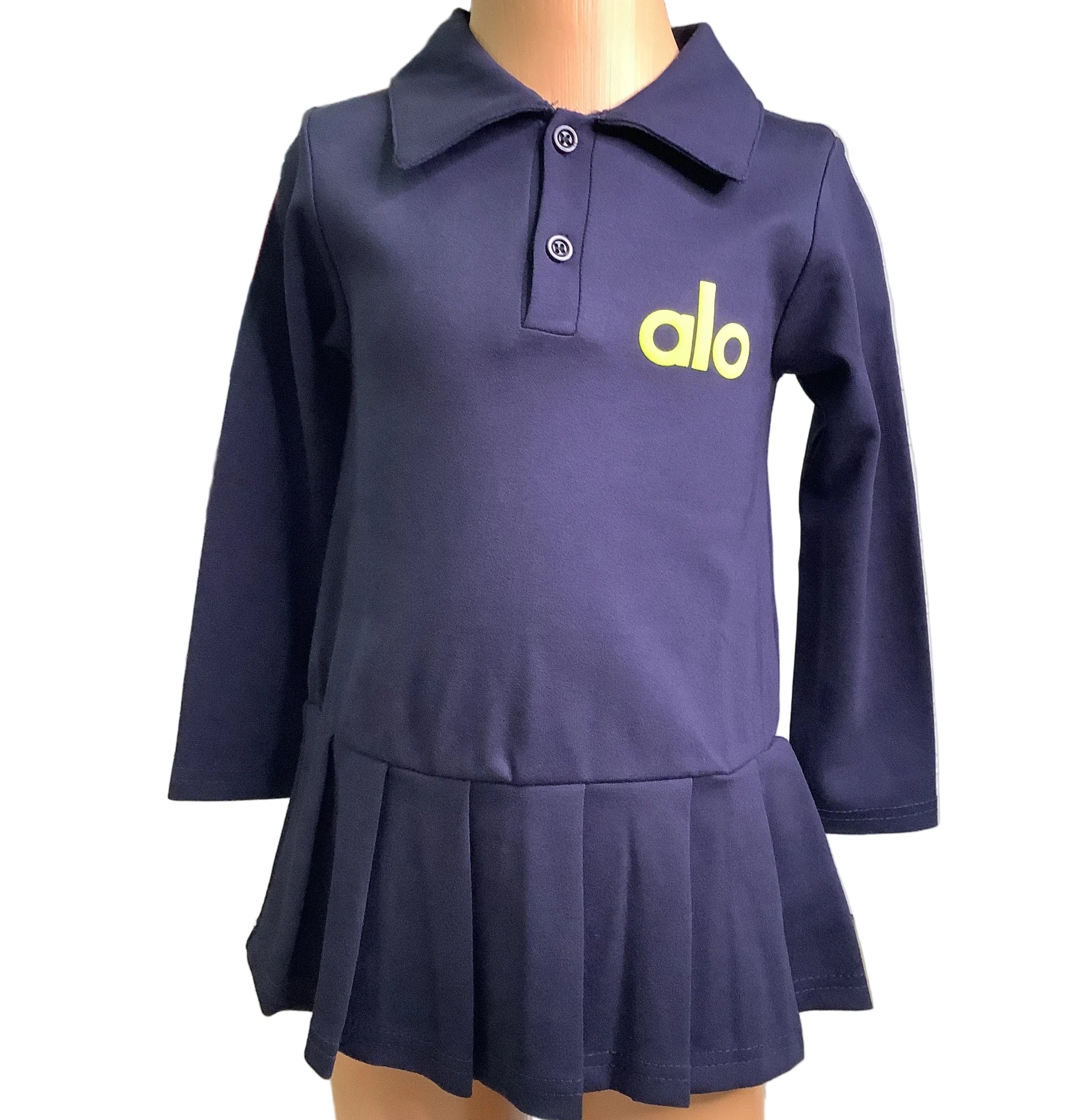 Aloyoga Baby Girls Long Sleeve Gown