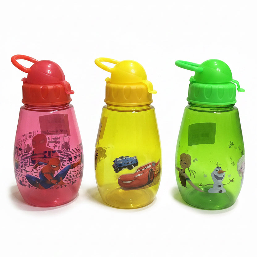 Character Transparent Water Bottle