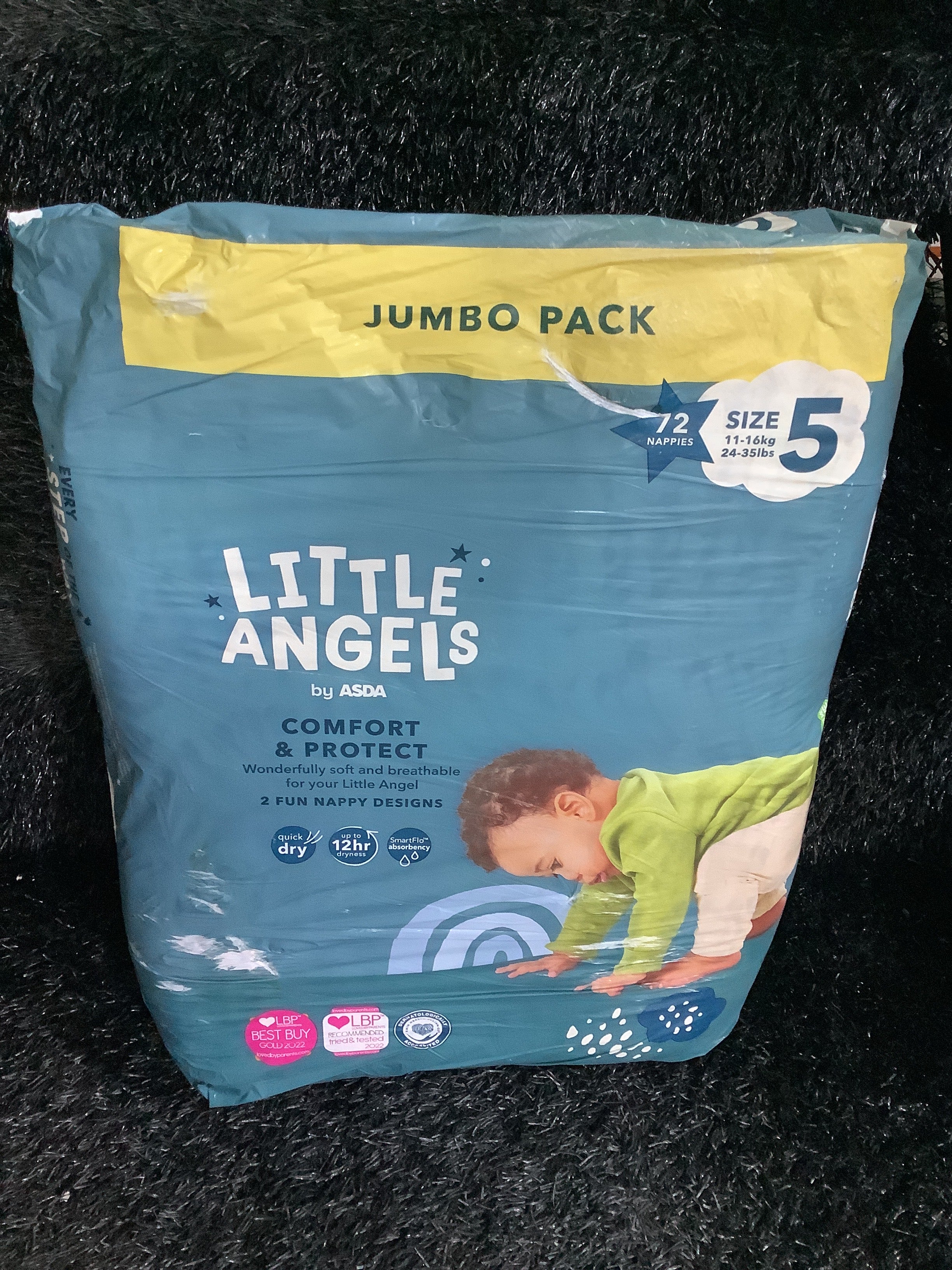 Little Angels Diaper Size 5(11-16kg)72pcs