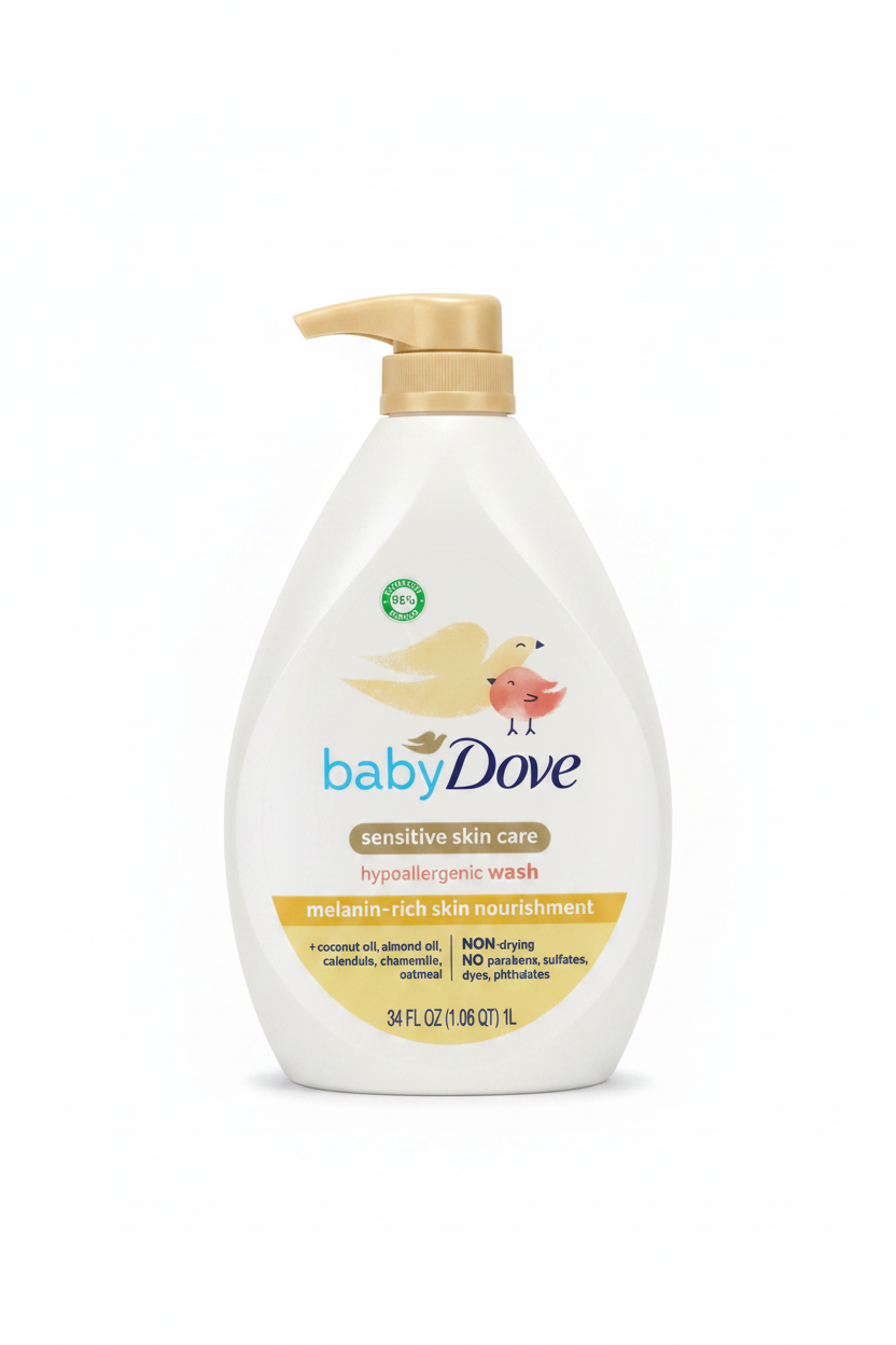 Dove Baby Sensitive Skin Care Hypoallergenic Wash 1L