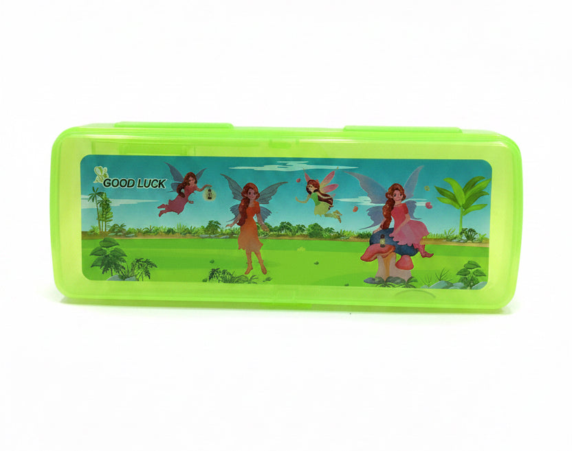 Good Luck Stationery Transparent Pencils Case(Squer)
