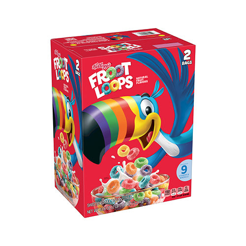Kelloggs Froot Loops Sweetened Multigrain Cereal 1.24kg