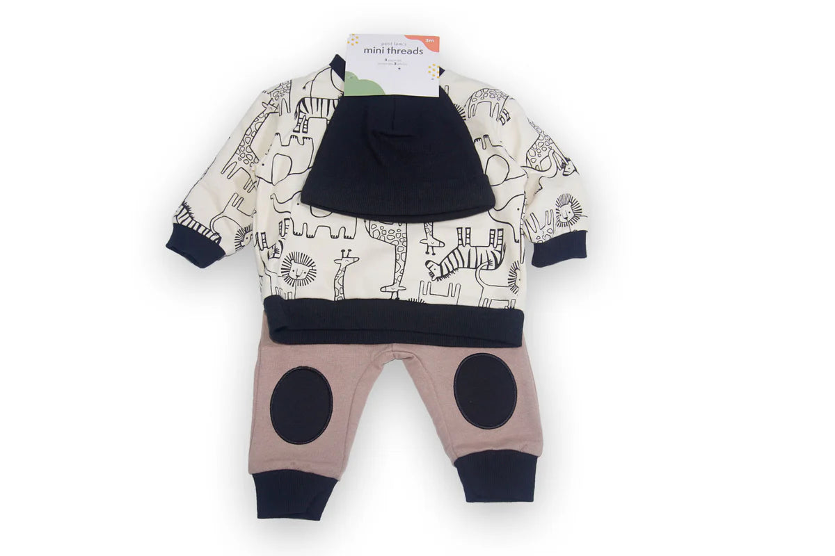 Petit Lem Mimi Threads 3-Piece Outfit Set (Baby & Toddler)
