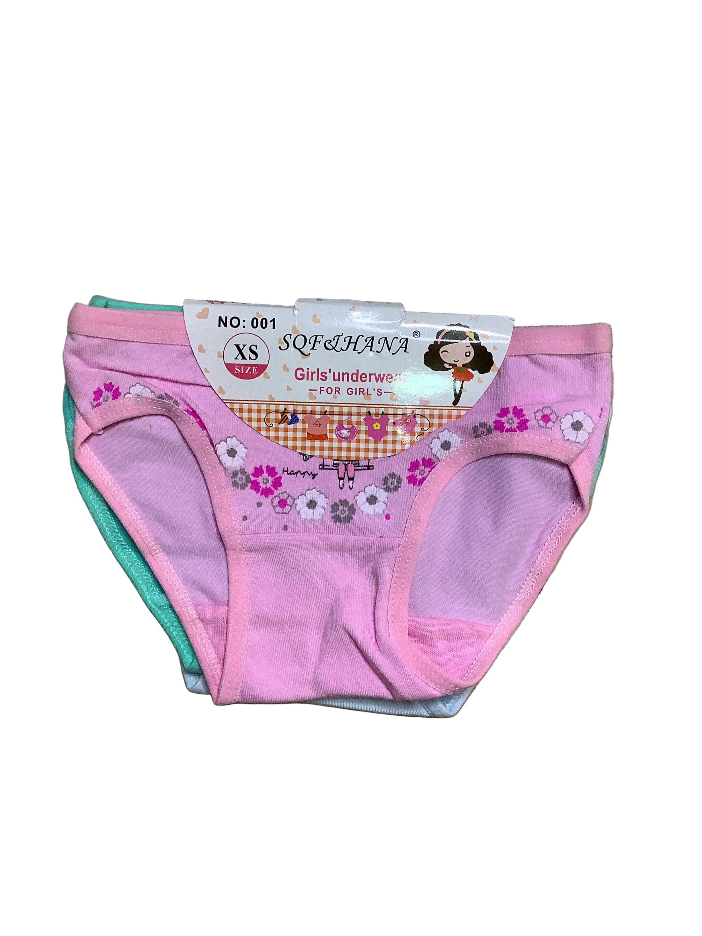 SQFLHANA Girls' 3in1 Underwear.