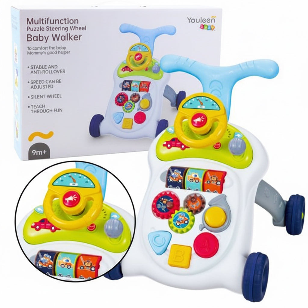 Youleen Multifunction Puzzle Steering Wheel Baby Walker.