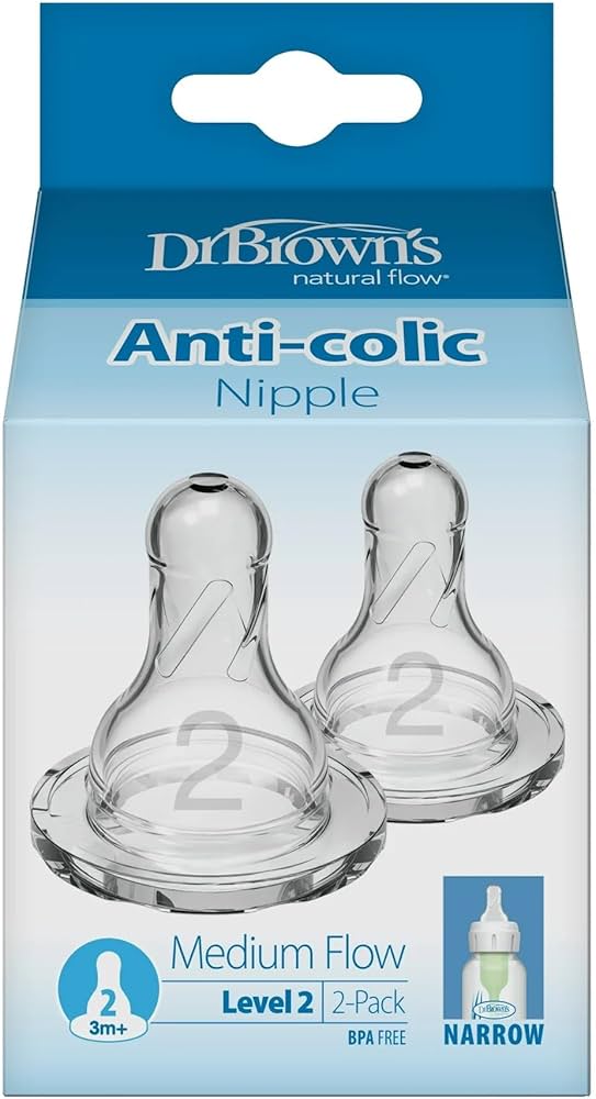 Dr Brown Natural Flow Anti-Colic Nipple.