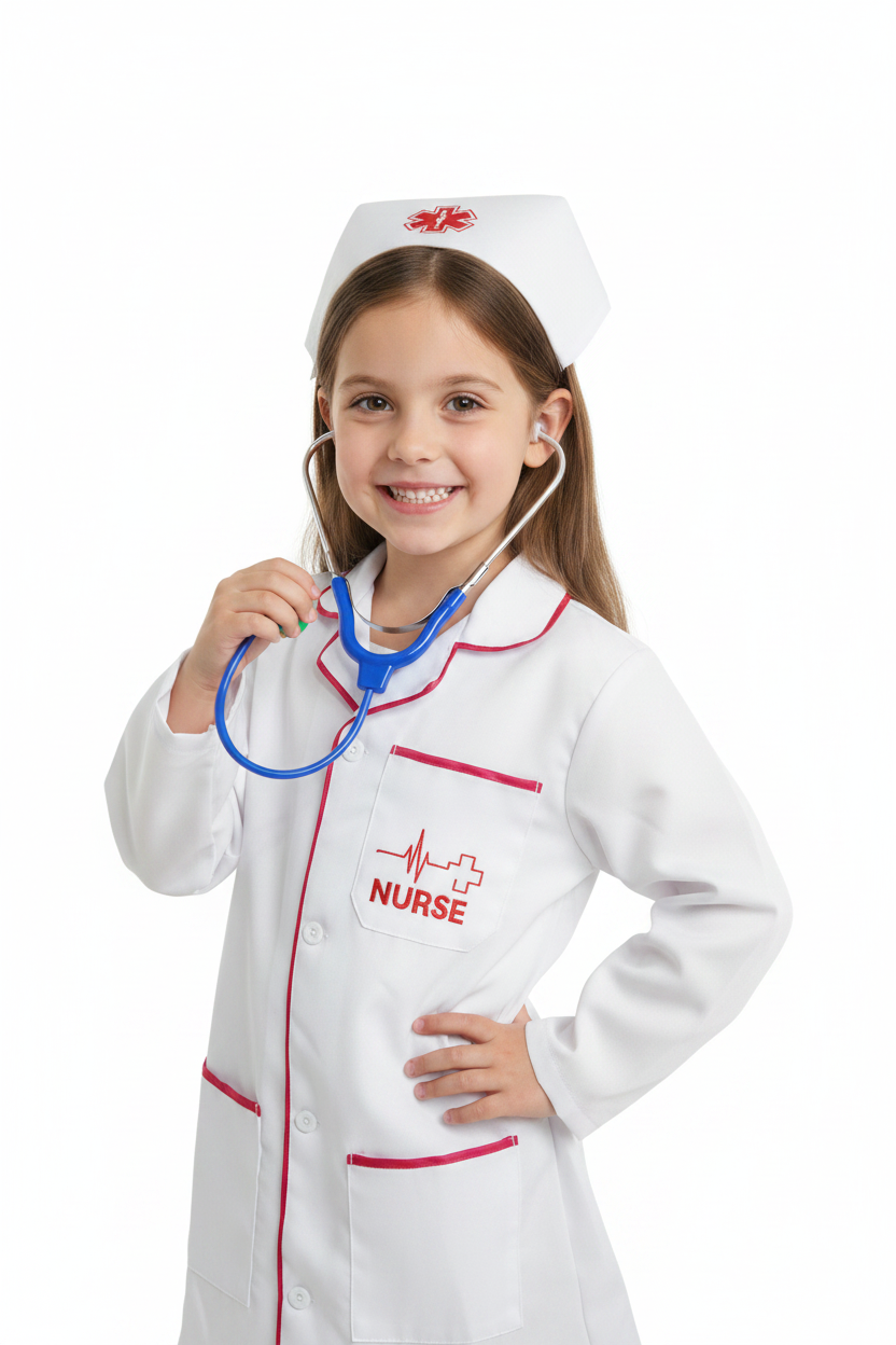 Cheng Xin Nurse Uniform With Accessories Kids Costume