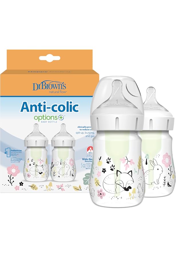 Dr Brown's Natural Flow Anti-Colic Baby Bottle (150ml).