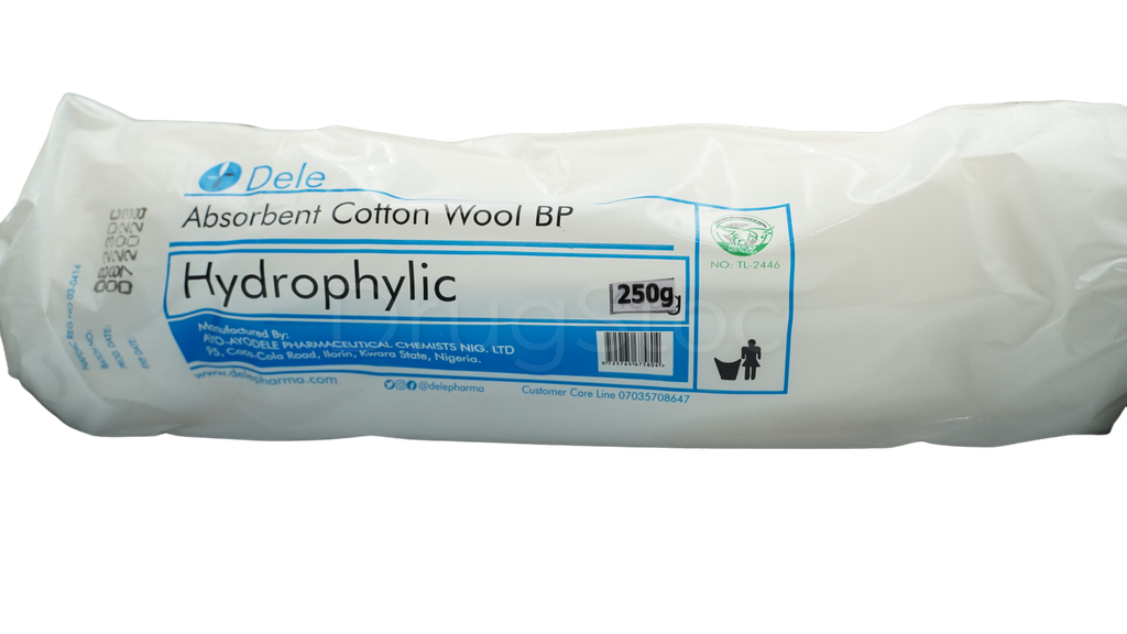Dele Absorbent Cotton Wool BP 250g