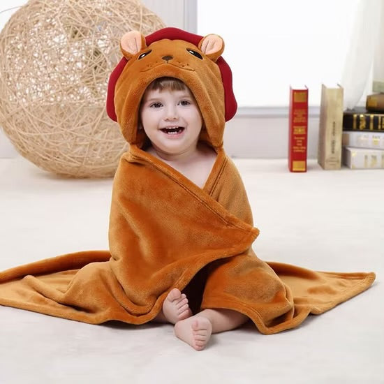 Babe Luxe Animal Hooded Baby Blanket