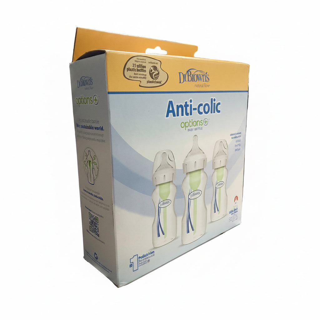 Dr Brown’s Natural Flow Anti-Colic Option+ Baby Bottle 3in1 270ML(0m+)