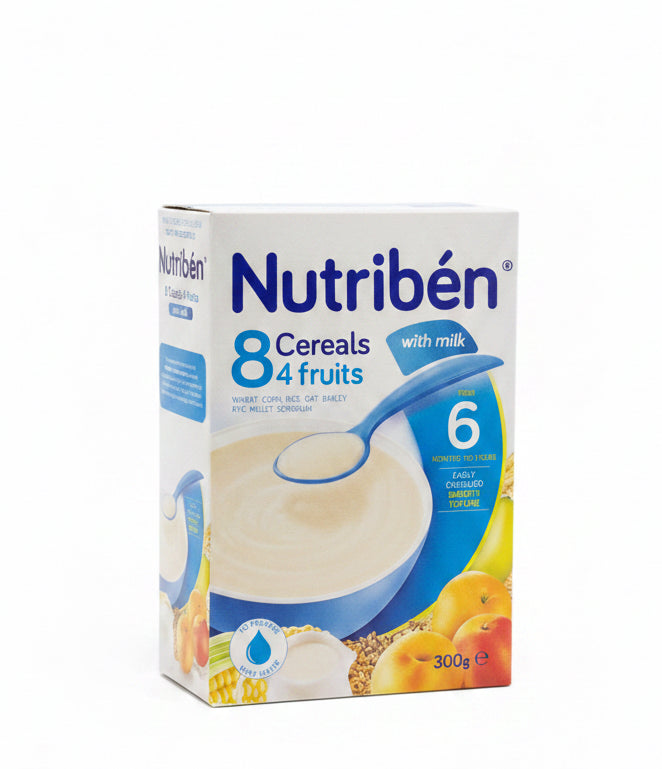 Nutriben 8 Cereals 4 Fruits with Milk 300g(6month-3yrs)