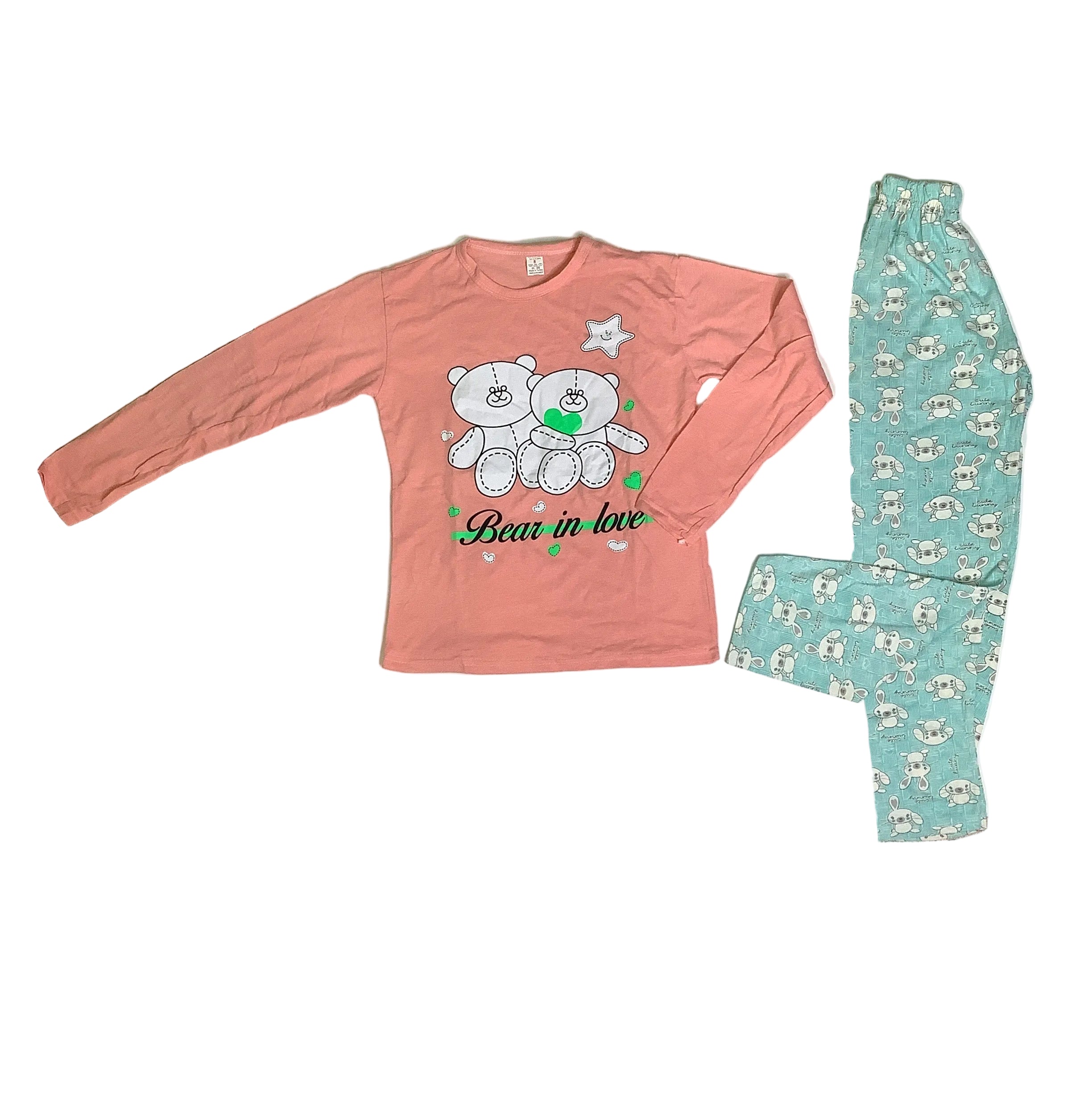 Bear in love pyjamas 2 piece set