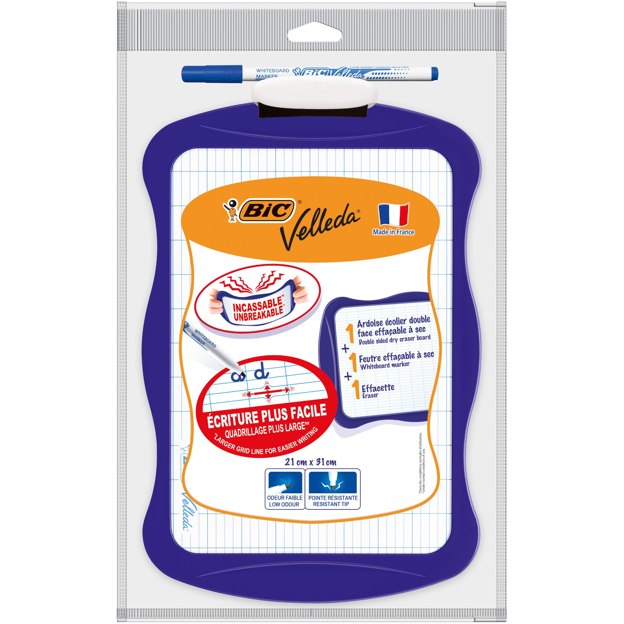 Bic Velleda Double Sided Dry Eraser Board.