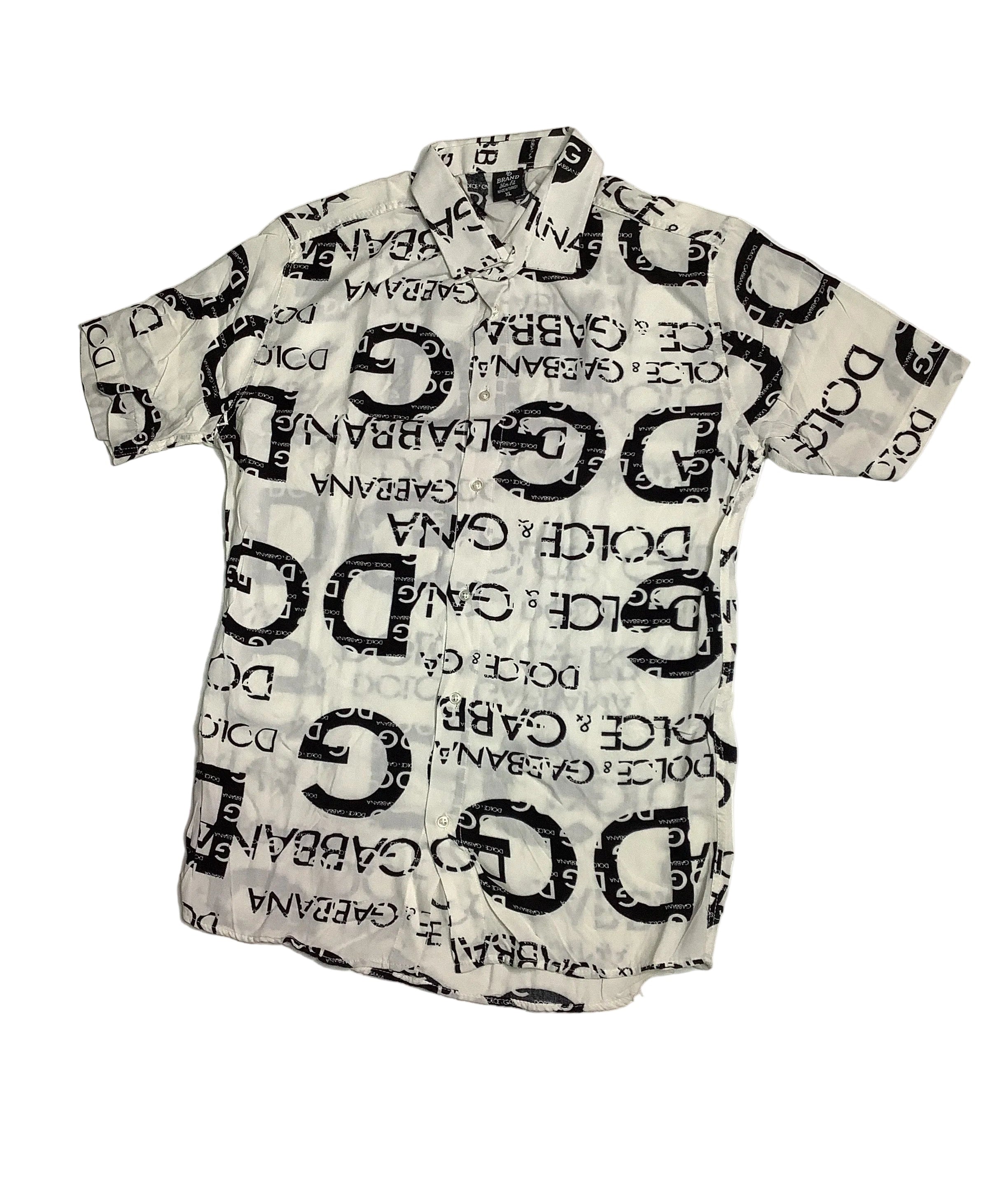 Brand Slim Fit Long Sleeve Shirt