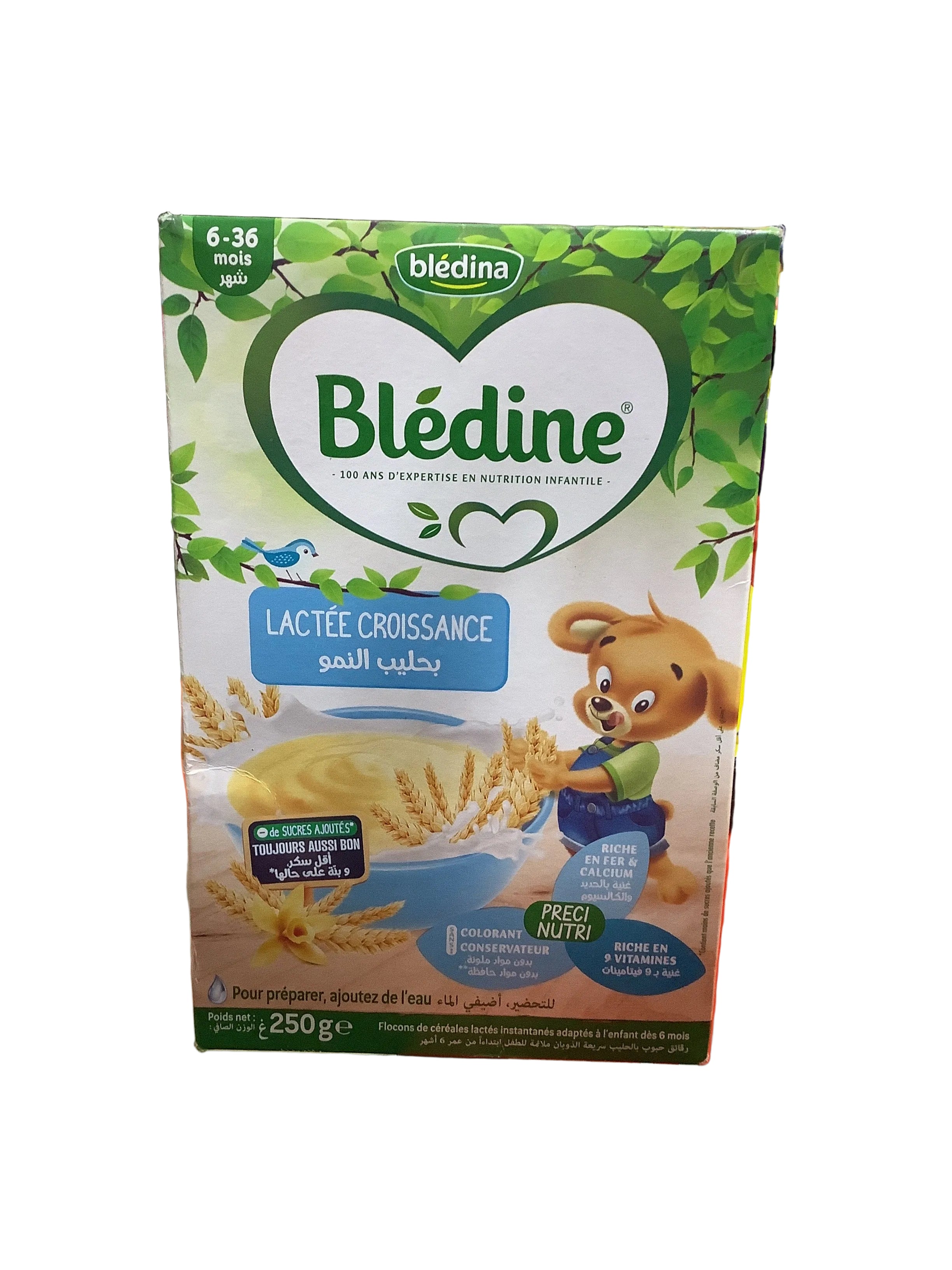 Bledine Lactee Croissance Cereals 250g (6-36months)