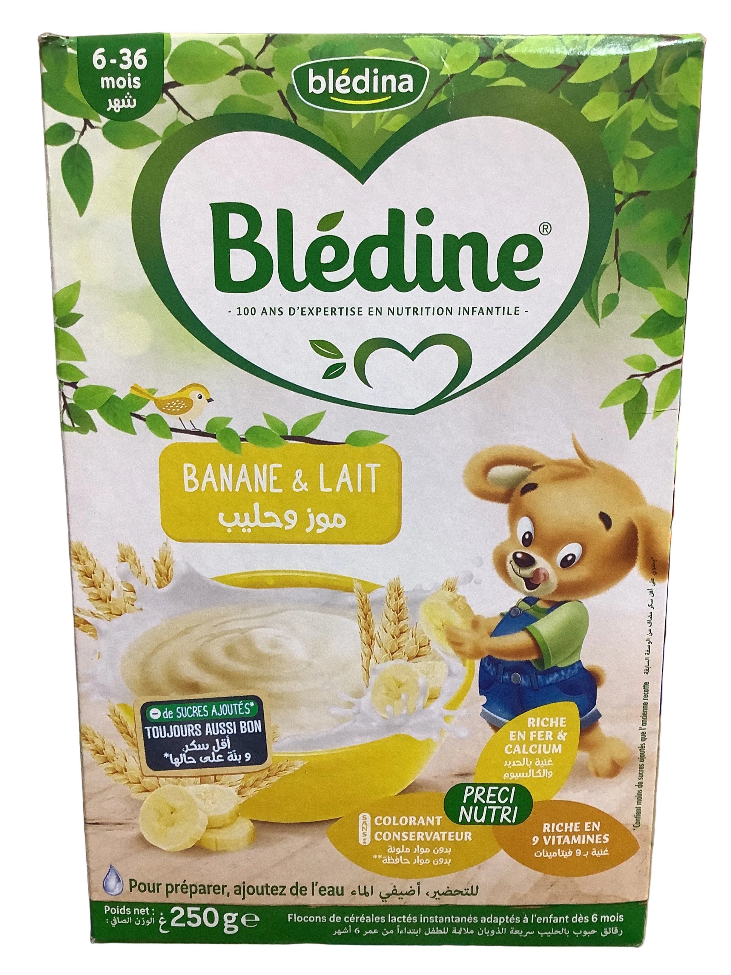 Bledine Banane & Lait Cereals 250g (6-36months)