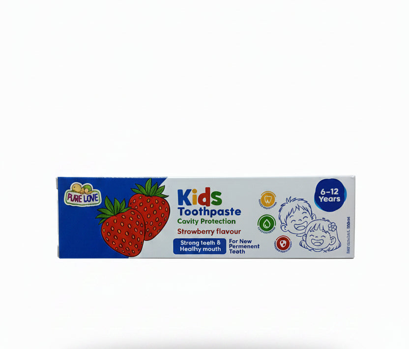 Pure Love Kids Toothpaste Cavity Protection (Strawberry Flavour 6-12yrs)100ml.