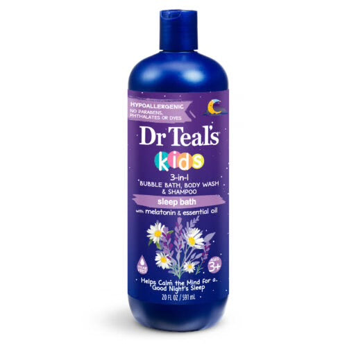 Dr Teals Kids 3-in-1 Bubble Bath, Body Wash & Shampoo(Sleep Bath 591ml).