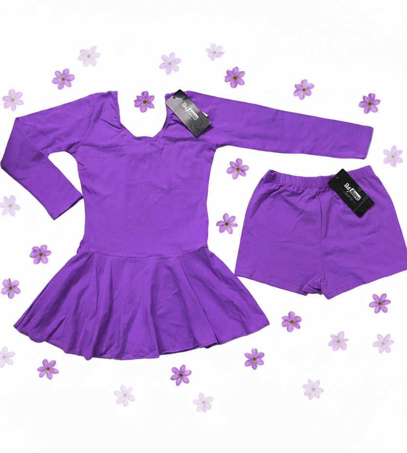 Da’Dance Long Sleeve Girls Ballet 2 Piece Set