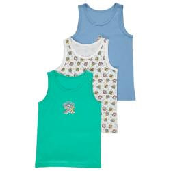 Primark 3 Vests Cotton Rich