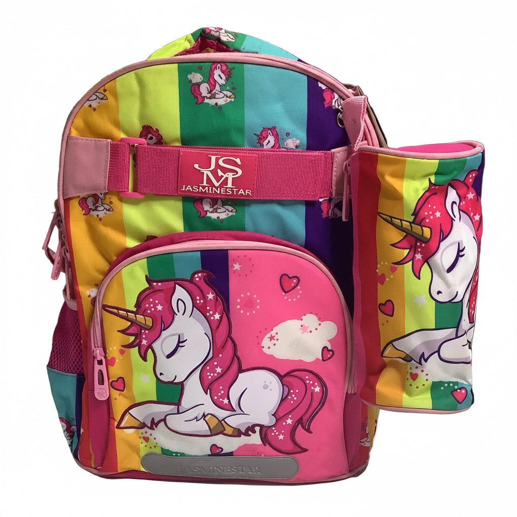 Jasminestar Unicorn Backpack With Pencils Case