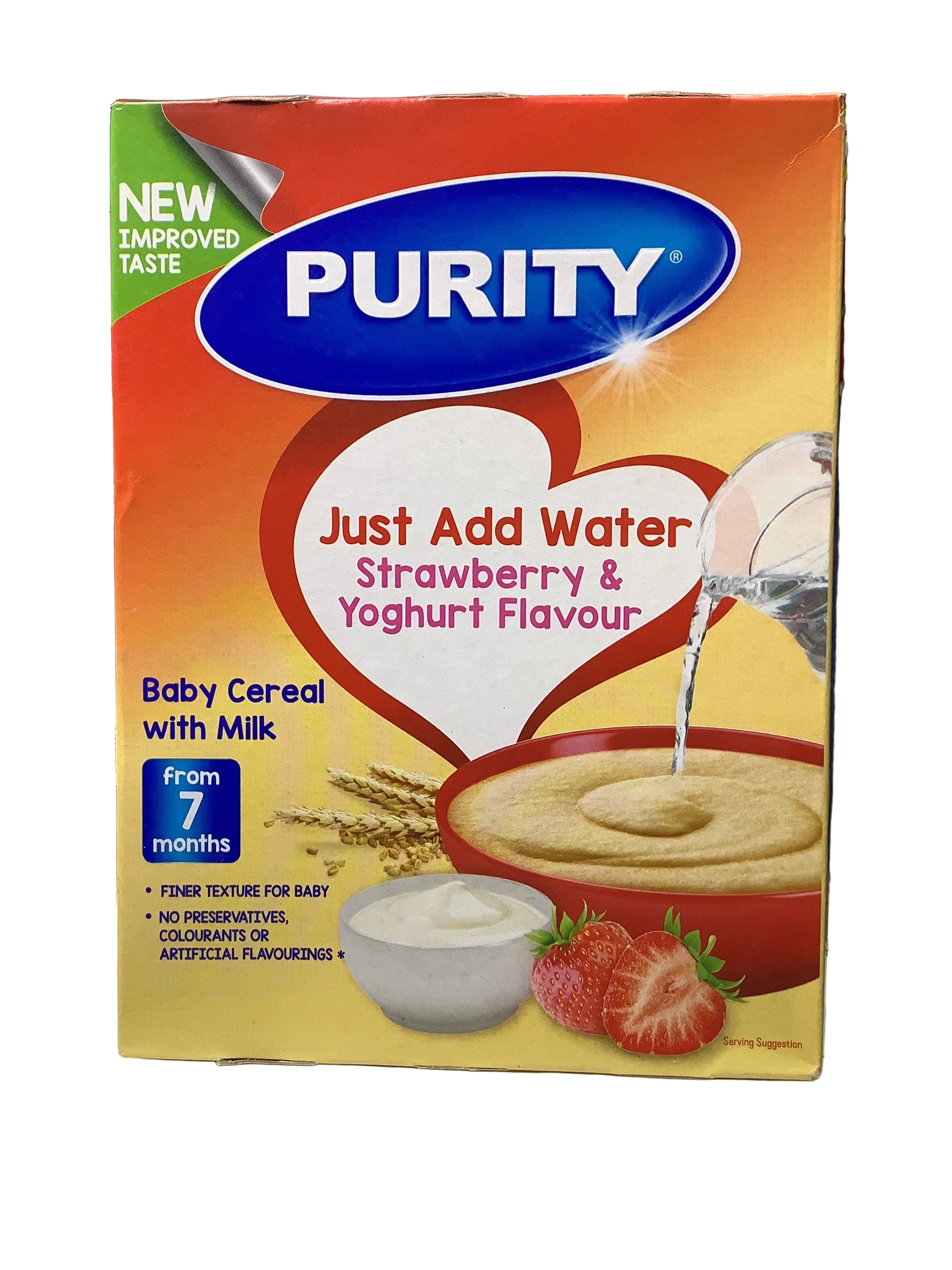 Purity Strawberry & Yoghurt Flavour Baby Cereals 200g (7 Months)