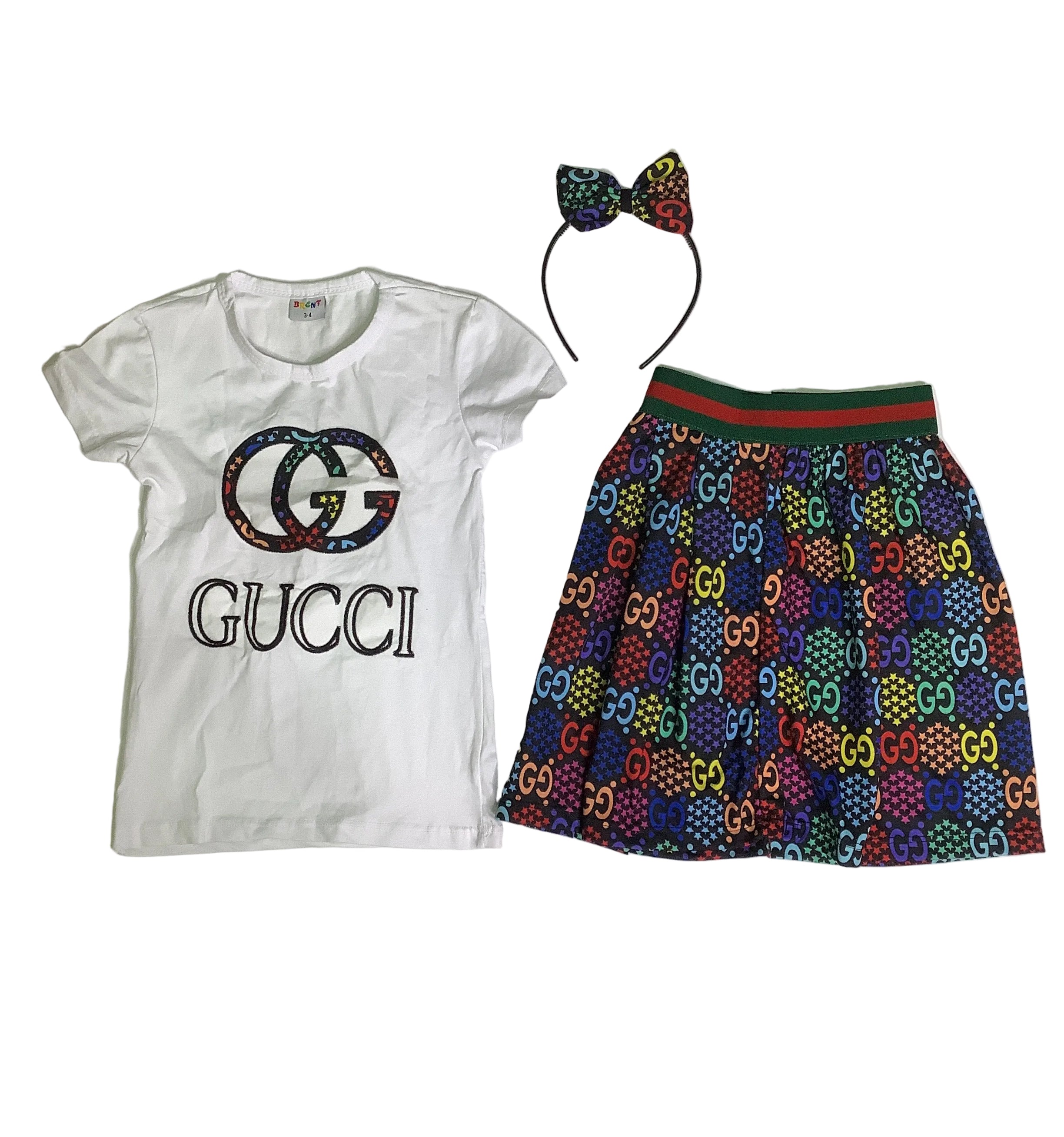 Gucci Brent Girls 2 piece Set with head band
