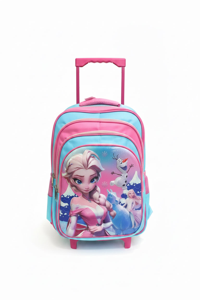 Frozen Character 3 Wheel Trolley Bag (School Bag)