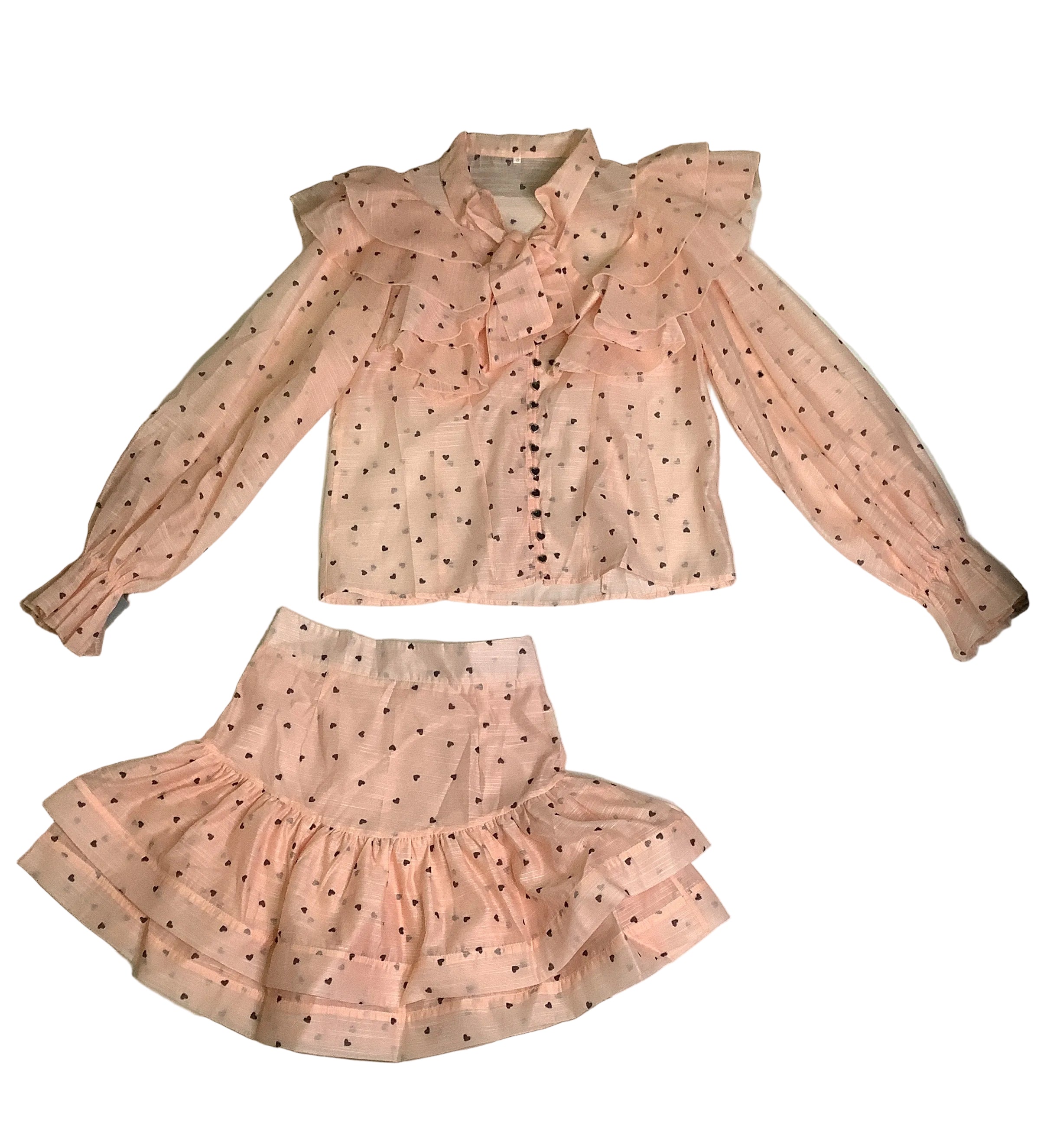 Girl's 2 Piece Set (Skirt & Blouse).