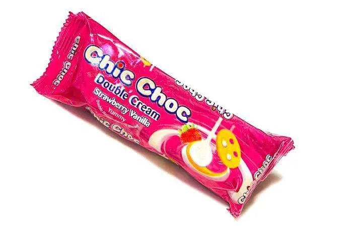 Chic Choc Double Cream Strawberry Vanilla Biscuit 26g (Single)